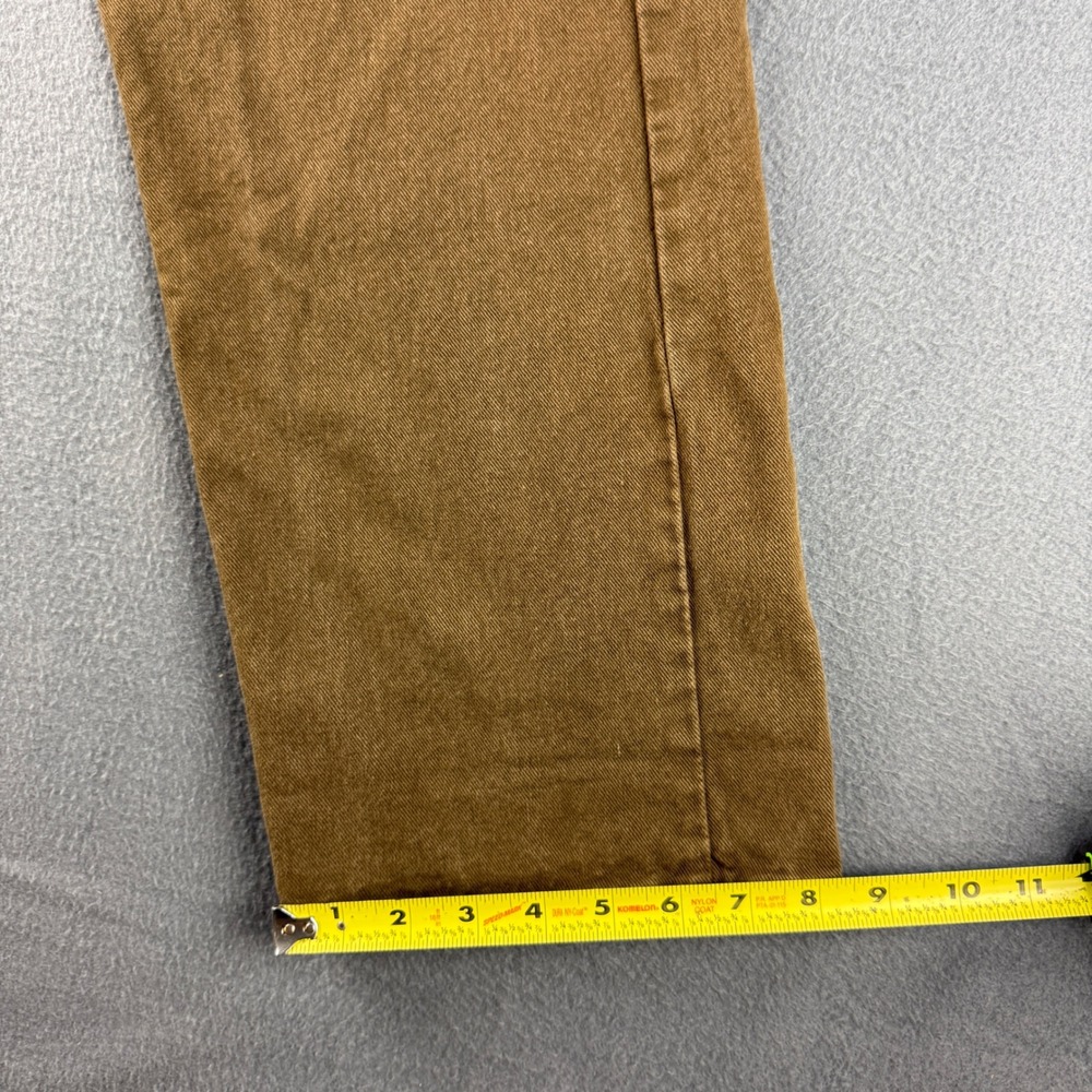 Vintage USA Levis 565 Jeans Men's 34x34 Brown Orange Tab Loose Fit Wide Leg 90s - Picture 11 of 12